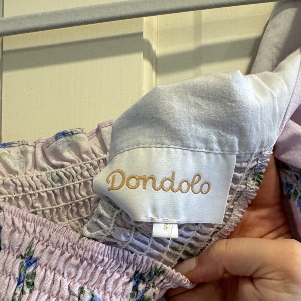 Dondolo Lilac Floral Ruffle Dress - Picture 6 of 6